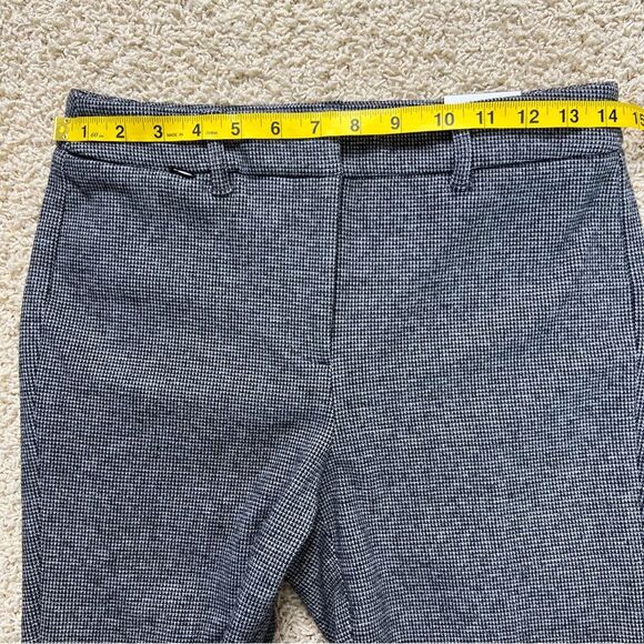 WHITE HOUSE BLACK MARKET NWT The Slim Trouser Pant Gray Mini Houndstooth Size 2L - Picture 10 of 10